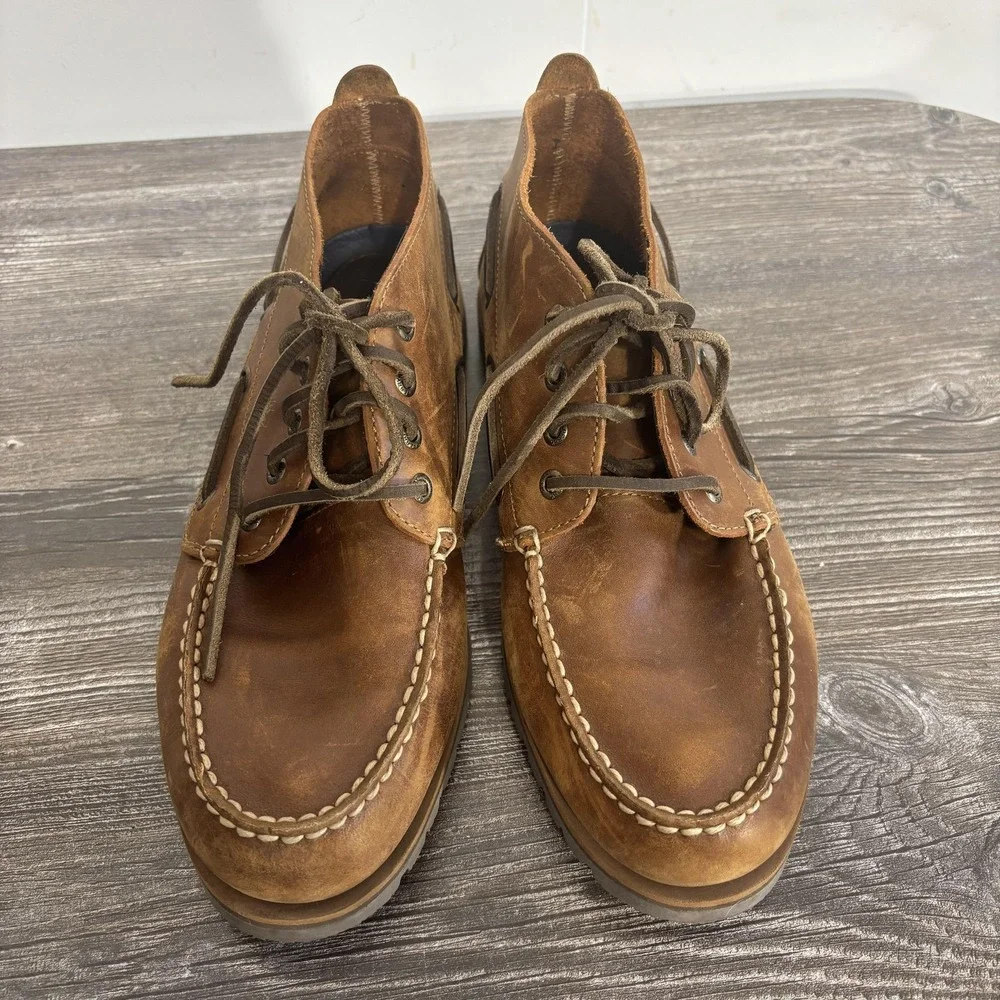 Sperry Chukka Boots Mens Size 10.5 M Brown Leather Top-Sider STS14112 Boat